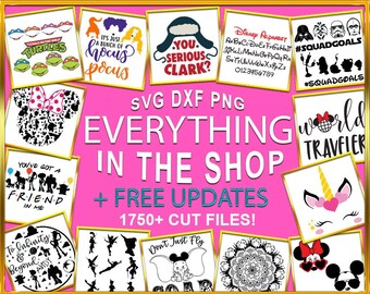 Ultimate SVG bundle, Svg bundle, Christmas svg bundle, Disney svg, Disney svg bundle, Svg fonts, Monogram fonts, Unicorn svg, Svg file