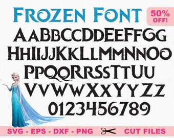 Frozen Font Svg, Frozen svg, Frozen Alphabet , Elsa Font Svg, Disney font svg, Walt Disney font svg, Disney svg, Elsa svg, Disney Alphabet