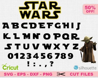 Star Wars font svg, Star Wars font cricut, Star Wars Alphabet svg, Star Wars Alphabet, Disney font svg, Star Wars svg, Disney alphabet svg