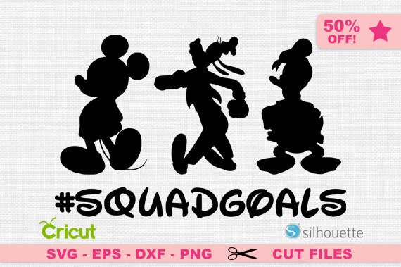 Squadgoals SVG Disney Squad goals svg Mickey Mouse Svg | Etsy