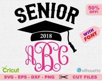 Graduation 2018 svg, Senior 2018 svg, Senior svg, SEN18R svg, Class of 2018 svg, senior 2018 cut files. senior cut files, Senior 2018 cricut