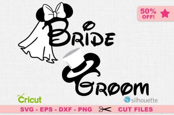 Download Minnie Bride SVG Disney Bride SVG Wedding SVG Disney | Etsy