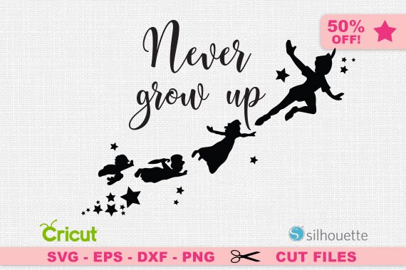 Free Free 269 Never Grow Up Disney Svg SVG PNG EPS DXF File