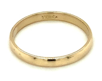 Circa 1990, Lite Comfort Fit Band, 2.75mm Wide, 10k Yellow Gold, Size 9