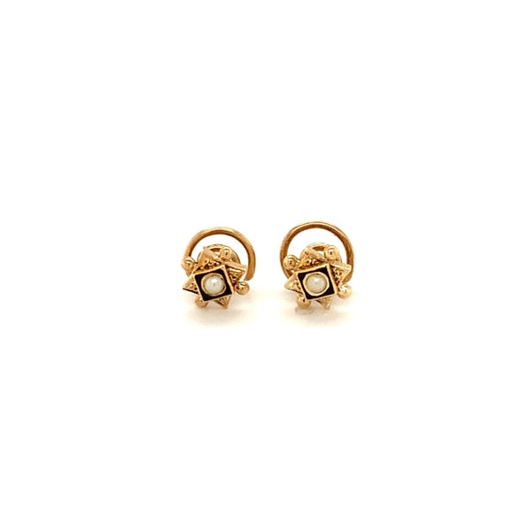 Circa 1900 14k Yellow Gold Victorian Buttonhole Sh