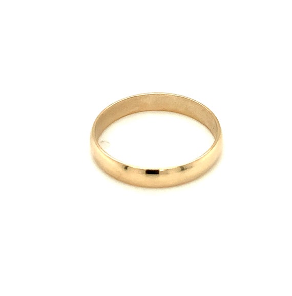 Circa 1980, Half Round Band, 3.9mm Wide, 10k Yell… - image 10