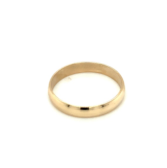 Circa 1980, Half Round Band, 3.9mm Wide, 10k Yell… - image 7