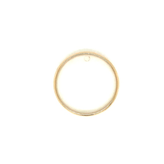 Circa 1980, Half Round Band, 3.9mm Wide, 10k Yell… - image 5