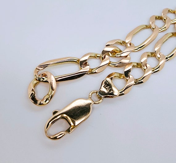 Circa 1980, a 9" long x 8mm wide 14k yellow gold … - image 10