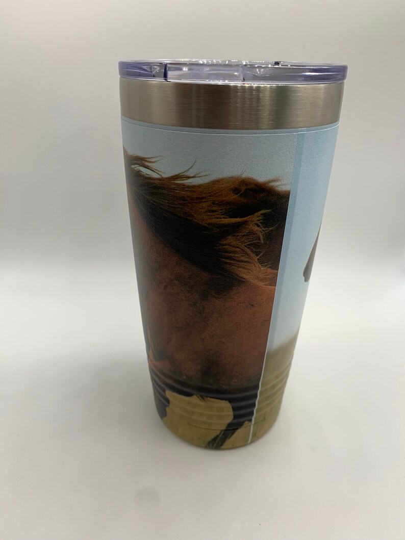 Wrap Around Horse 20 oz Stainless Steel Tumbler Full Color | Etsy