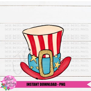 Patriotic Uncle Sam Hat Png - Patriotic  Png - American Png - Digital Download