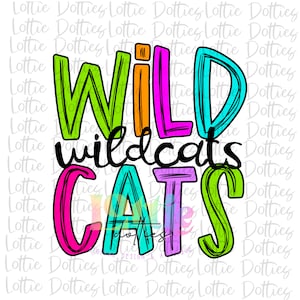 Wildcats  PNG - Instant Download - Digital Download - Wildcats Sublimation Design