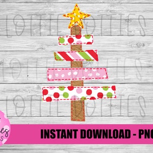 Christmas Tree Png - Christmas Sublimation Design - Digital Download