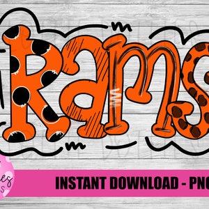 Rams PNG - Rams Sublimation - Digital Download