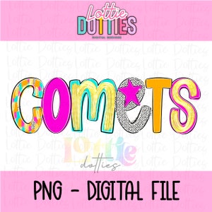 Comets PNG - Comets sublimation design - Digital Download