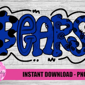 Bears Png - Digital Designs - Mascot Team Design