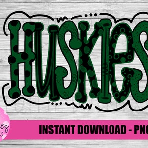 Huskies Png - Digital Designs - Mascot Team Design