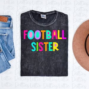 Football Sister Png - Football Sister Sublimation File - Direct downloaden - Digitale download
