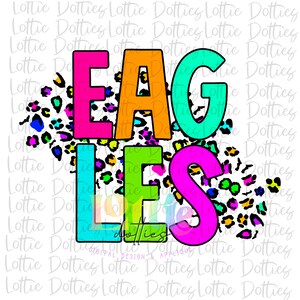 Eagles -  Png - Digital Designs - Mascot Team Design