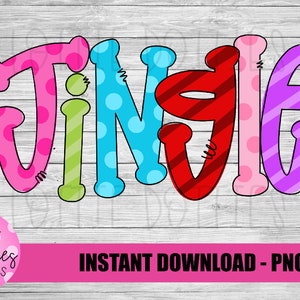 Jingle Bells Png - Jingle Sublimation Design - Digital Download