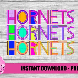 Hornets PNG - Hornets  sublimation design - Digital Download