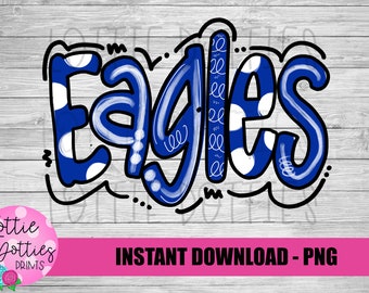 Eagles -  Png - Digital Designs - Mascot Team Design