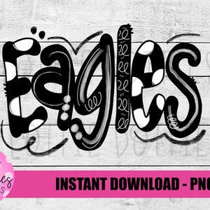 Eagles -  Png - Digital Designs - Mascot Team Design