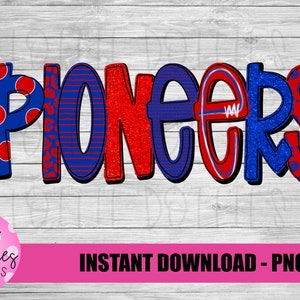 Pioneros PNG - Diseño de sublimación de pioneros - Descarga digital