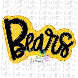 Bears Png - Digital Designs - Mascot Team Design