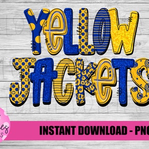 Yellow Jackets Png - Digital Designs - Mascot Team Design