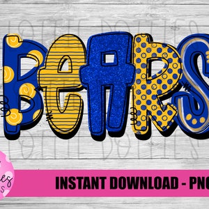 Bears Png - Digital Designs - Mascot Team Design