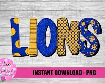 Lions PNG - Lions sublimation design - Digital Download