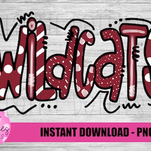 Wildcats PNG - Wildcats  PNG - Instant Download - Digital Download - Wildcats Sublimation Design