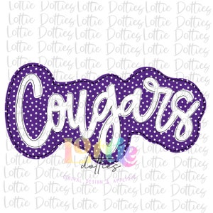Cougars PNG - Cougars sublimation design - Digital Download