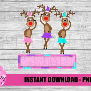 Dancing Reindeer Png - Christmas Sublimation- Digital Download