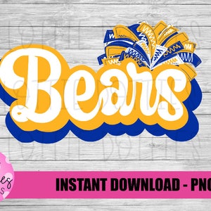 Bears Png - Digital Designs - Mascot Team Design