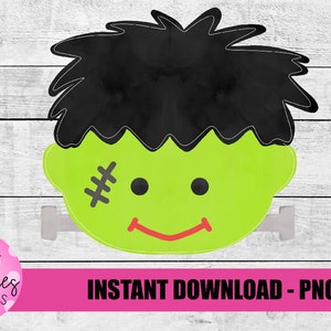 Frankenstein Png -  Frankenstein Png - Halloween Sublimation Design - Kids Halloween Design - Digital Download