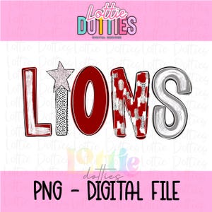 Lions PNG - Lions sublimation design - Digital Download - Black and Gold
