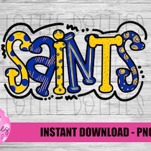 Saints  Png - Digital Designs - Mascot Team Design