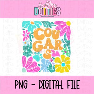Cougars PNG - Cougars sublimation design - Digital Download