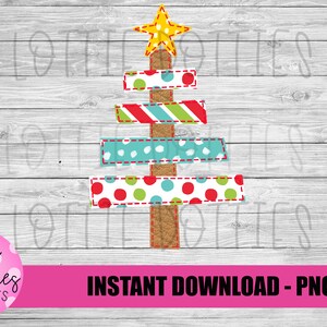 Christmas Tree Png - Christmas Sublimation Design - Digital Download