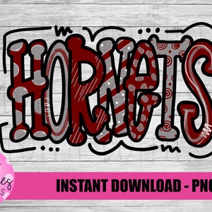 Hornets PNG - Hornets  sublimation design - Digital Download