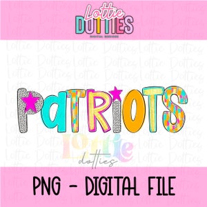 Patriots PNG - Patriots sublimation design - Digital Download