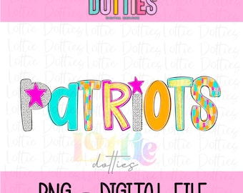 Patriots PNG - Patriots sublimation design - Digital Download