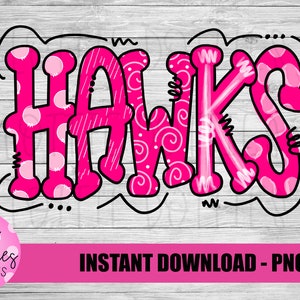 Hawks PNG - Hawks sublimation design - Digital Download