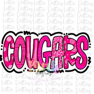 Cougars PNG - Cougars sublimation design - Digital Download