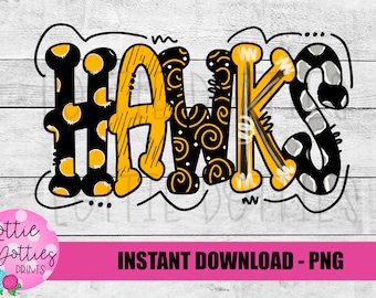 Hawks PNG - Hawks sublimation design - Digital Download