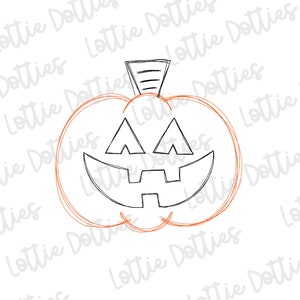 Sketch Jack o lantern PNG- Halloween Sublimation Design- Pumpkin Sublimation Design - Téléchargement numérique