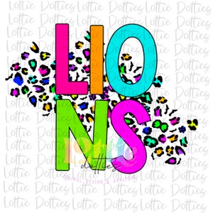 Lions PNG - Lions sublimation design - Digital Download