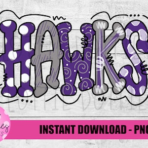 Hawks PNG - Hawks sublimation design - Digital Download